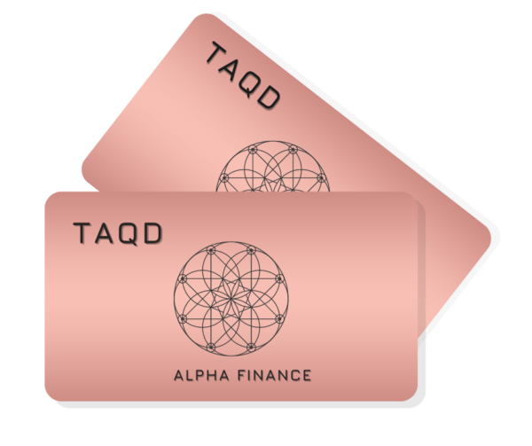 Rose Gold TAQD NFC Business Card